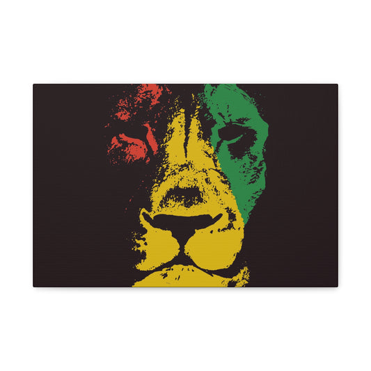 Rastafarian Lion Canvas